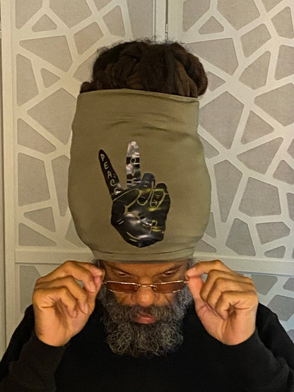 Olive Peace n Love Loc Socks - Kings