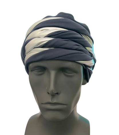 EZ PZ Turban™ - Gray & Silver