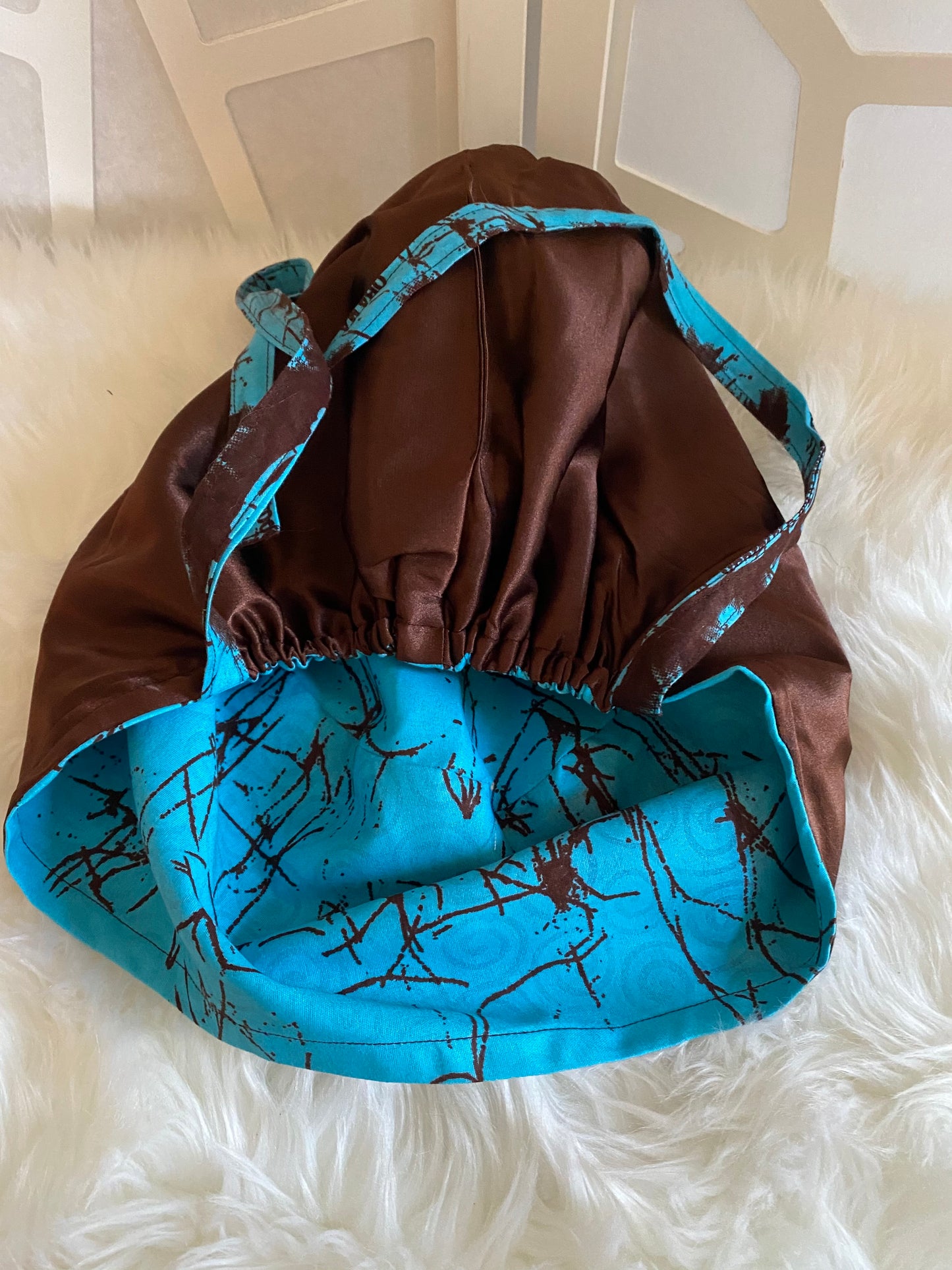 Roots Satin Lined Ponytail Scrub Hat