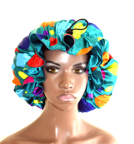 Multi Dots Adjustable Bonnet