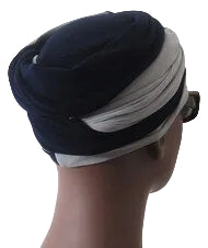 EZ PZ Turban™- Navy & Light Gray
