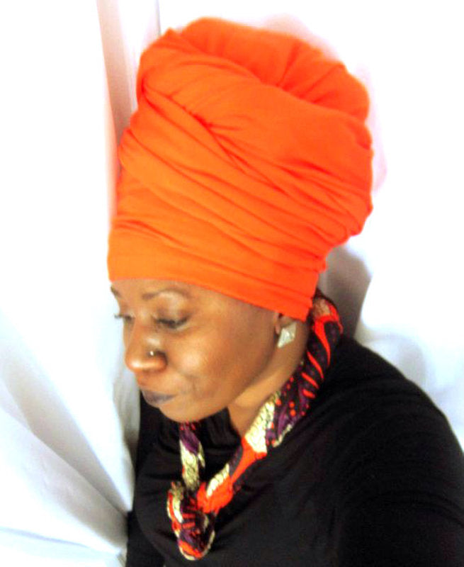 Ashanti- Orange Head-Wrap
