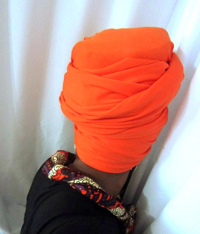 Ashanti- Orange Head-Wrap