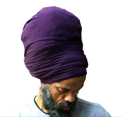 Volume Loc Wrap (Tubular Headwrap)-Plum