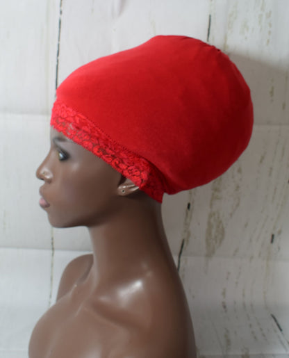 Red Lace Trim Under Wrap