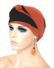 EZ PZ Turban™- Rust and Brown