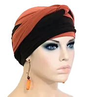 EZ PZ Turban™- Rust and Brown