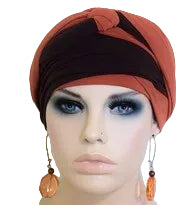 EZ PZ Turban™- Rust and Brown