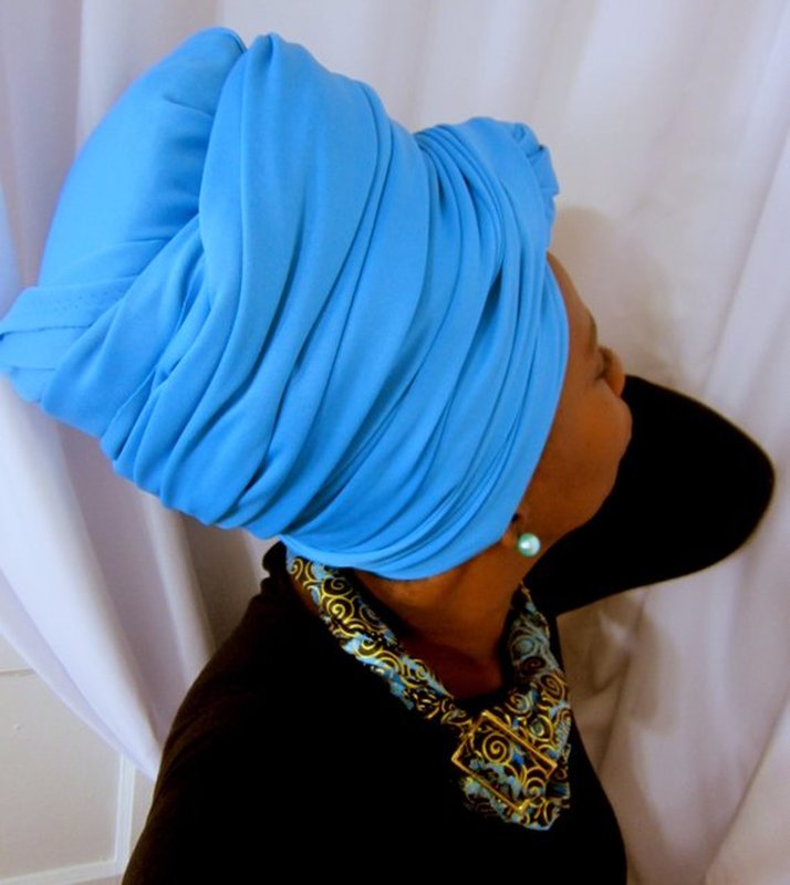 Razin- Turquoise Head-Wrap